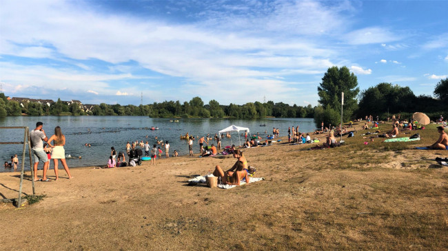 Sommerstimmung am Rotter See in Troisdorf