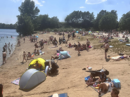 Sommerstimmung am Rotter See in Troisdorf